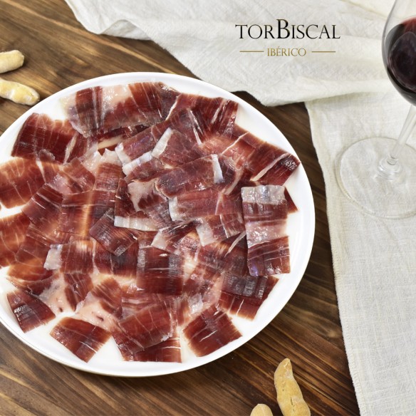 ESTUCHE PREMIUM 10 sobres jamón de cebo ibérico 50% raza ibérica corte cuchillo