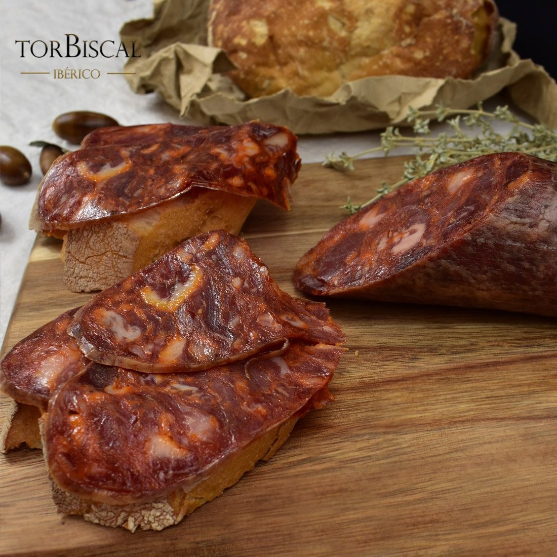 Fotografía artística para chorizo ibérico BELLOTA