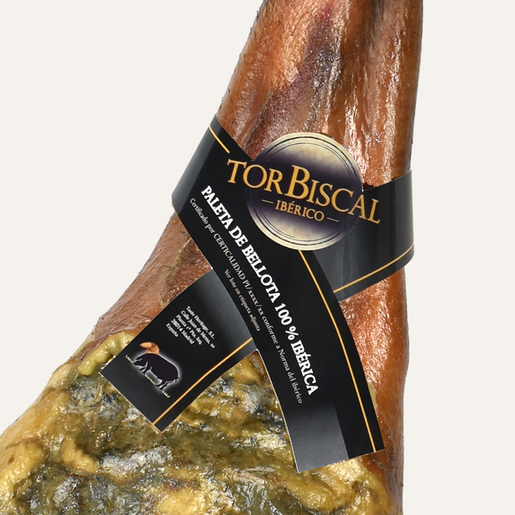 Ibéricos Torbiscal. Paleta de Bellota 100% ibérica. Paleta de Bellota 100% Ibérica de la más alta calidad, seleccionado para los amantes del mejor jamón.