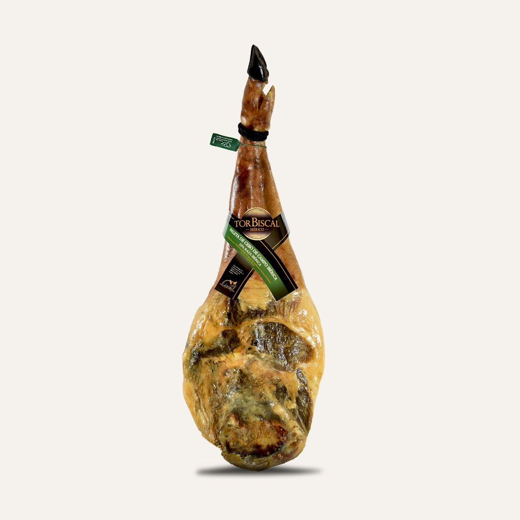 Ibéricos Torbiscal. Paleta de Cebo de Campo ibérica 50% Raza ibérica. Paleta de Cebo de Campo ibérica 50% Raza ibérica de la más alta calidad.
